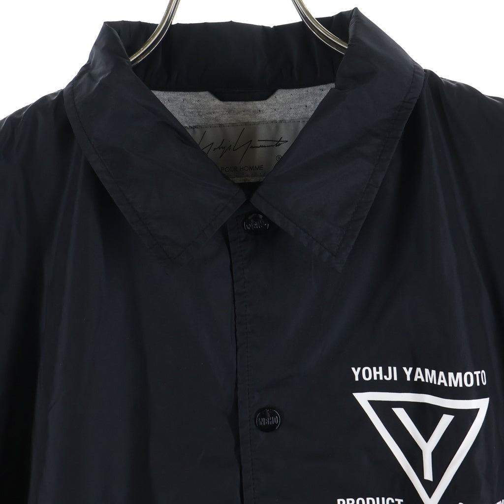 NEIGHBORHOOD(ネイバーフッド) 25AW ×Yohji Yamamoto POUR HOMME WINDBREAKER JACKET ヨウジオヤマモトプールオム 両面プリント ウィンドブレーカー コーチジャケット 252SPYYN-JKM01S