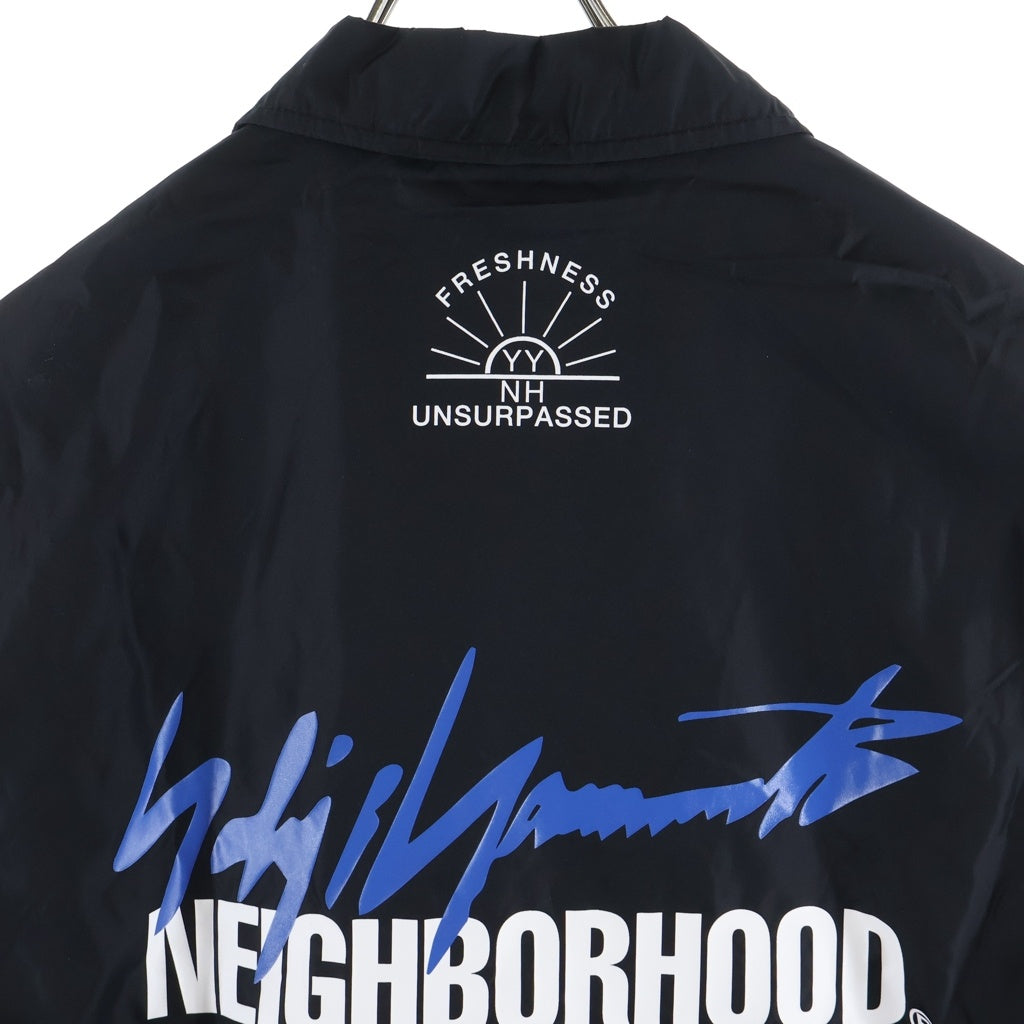 NEIGHBORHOOD(ネイバーフッド) 25AW ×Yohji Yamamoto POUR HOMME WINDBREAKER JACKET ヨウジオヤマモトプールオム 両面プリント ウィンドブレーカー コーチジャケット 252SPYYN-JKM01S