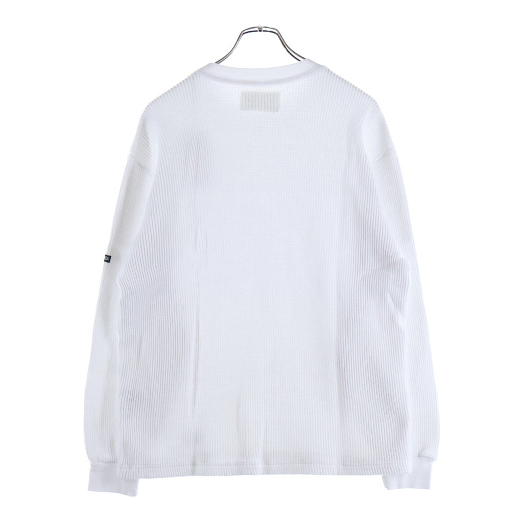 WACKO MARIA(ワコマリア) 25AW THERMAL SHIRT 長袖クルーネック サーマルカットソー ホワイト 25FW-WMT-TM01