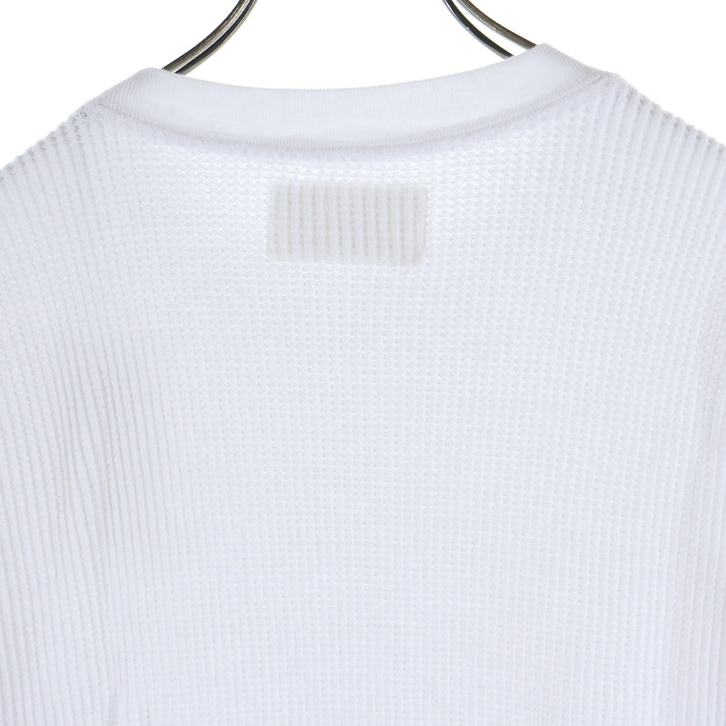 WACKO MARIA(ワコマリア) 25AW THERMAL SHIRT 長袖クルーネック サーマルカットソー ホワイト 25FW-WMT-TM01