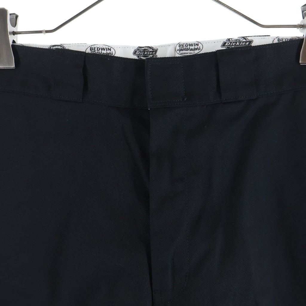 BEDWIN & THE HEARTBREAKERS(ベドウィンアンドザハートブレーカーズ) ×DICKIES 10L TC PANTS THUNDERS ディッキーズ サンダース コットンワークパンツ ブラック 25AB-4529