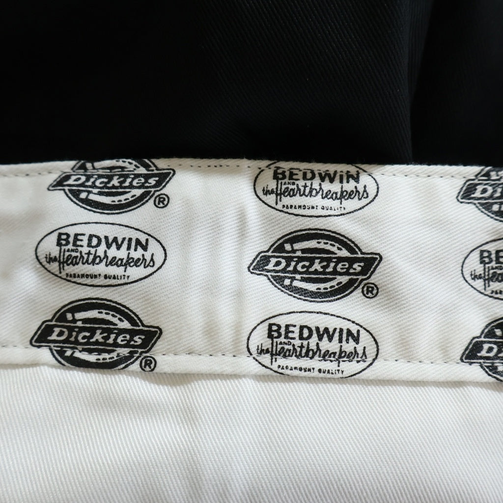 BEDWIN & THE HEARTBREAKERS(ベドウィンアンドザハートブレーカーズ) ×DICKIES 10L TC PANTS THUNDERS ディッキーズ サンダース コットンワークパンツ ブラック 25AB-4529