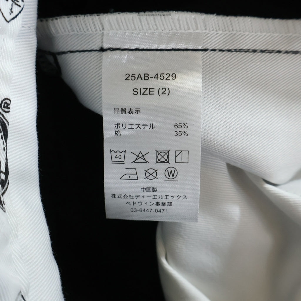 BEDWIN & THE HEARTBREAKERS(ベドウィンアンドザハートブレーカーズ) ×DICKIES 10L TC PANTS THUNDERS ディッキーズ サンダース コットンワークパンツ ブラック 25AB-4529