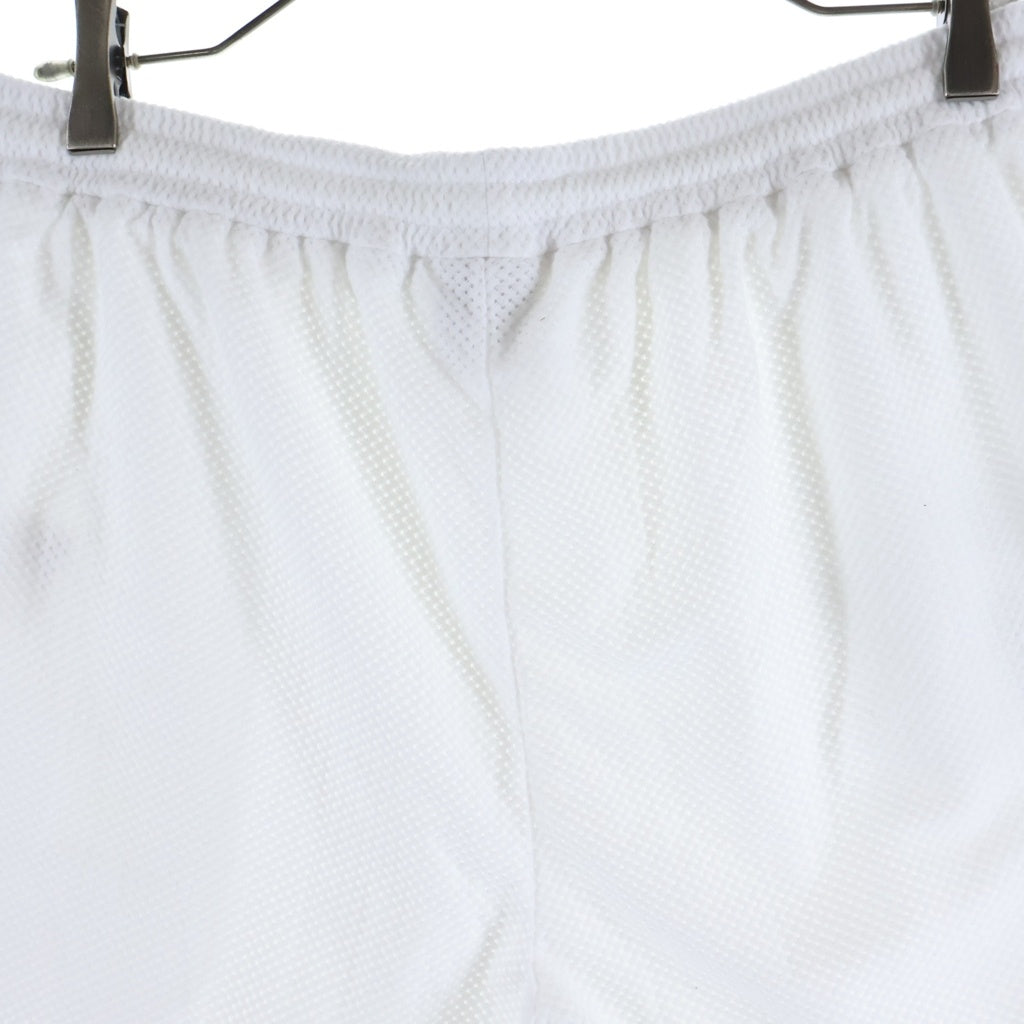 WTAPS(ダブルタップス) 25SS WUS SHORTS POLY ロゴプリント メッシューショーツ ハーフパンツ ホワイト 251ATDT-CSM28