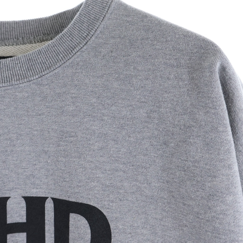 NEIGHBORHOOD(ネイバーフッド) 25AW CLASSIC SWEAT SHIRT LS クラシック フロントロゴプリント クルーネックスウェットトレーナー グレー 252UWNH-CSM01
