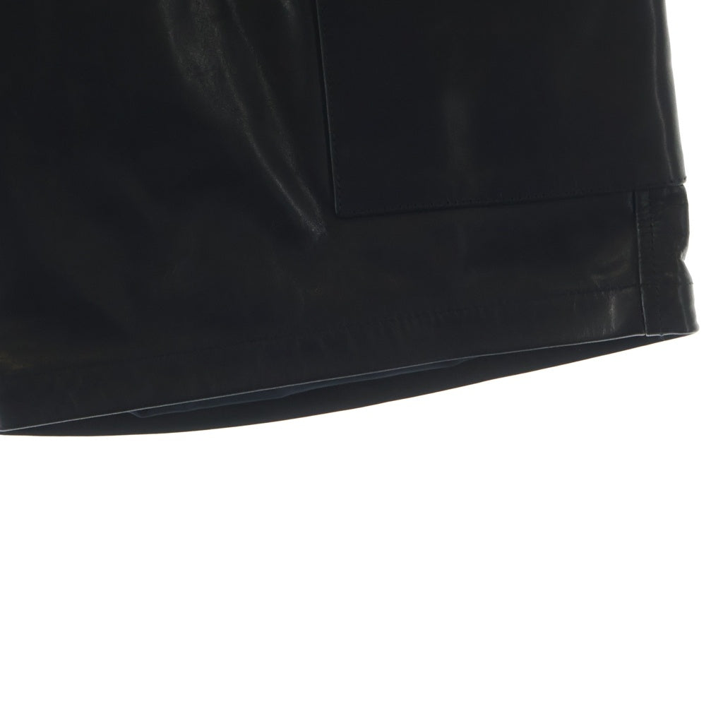NEIGHBORHOOD(ネイバーフッド) 26SS LEATHER CARGO SHORT PANTS レザー カーゴショートパンツ ハーフパンツ ショーツ ブラック 261SZNH-PTM01