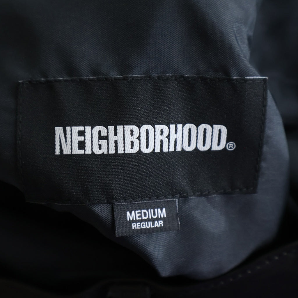 NEIGHBORHOOD(ネイバーフッド) 26SS LEATHER CARGO SHORT PANTS レザー カーゴショートパンツ ハーフパンツ ショーツ ブラック 261SZNH-PTM01