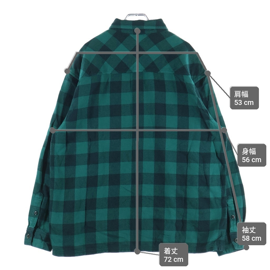 NEIGHBORHOOD(ネイバーフッド) 26SS GARMENT DYED BLOCK CHECK SHIRT LS ガーメントダイ ブロックチェック 長袖コットンシャツ グリーン 261AQNH-SHM03