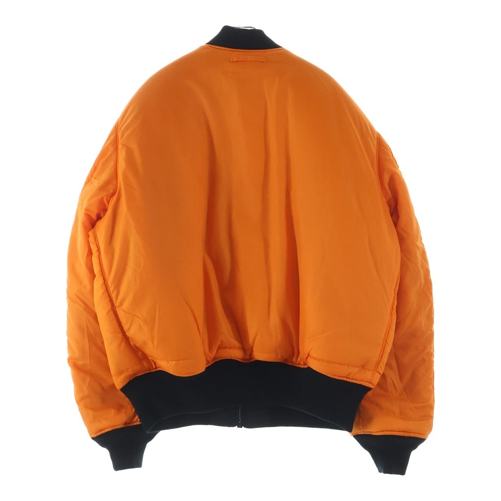 ALPHA INDUSTRIES(アルファ インダストリーズ) 25AW ×WTAPS MA-1 CORE SPEC JACKET ダブルタップス ボーンニット切替 ジップアップ ボンバージャケット ブルゾン ブラック 797-5252036