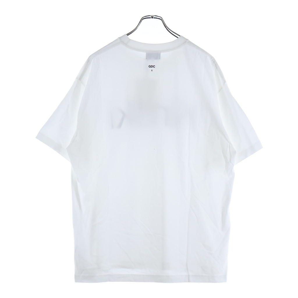 GDC(ジーディーシー) 25SS KINSKI T-SHIRT キンスキー フロントプリントTシャツ 半袖クルーネックカットソー ホワイト GD0011