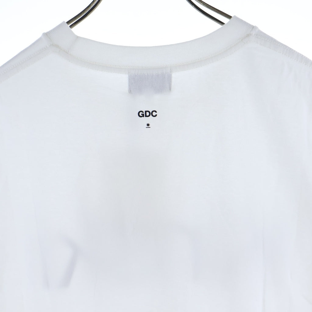GDC(ジーディーシー) 25SS KINSKI T-SHIRT キンスキー フロントプリントTシャツ 半袖クルーネックカットソー ホワイト GD0011