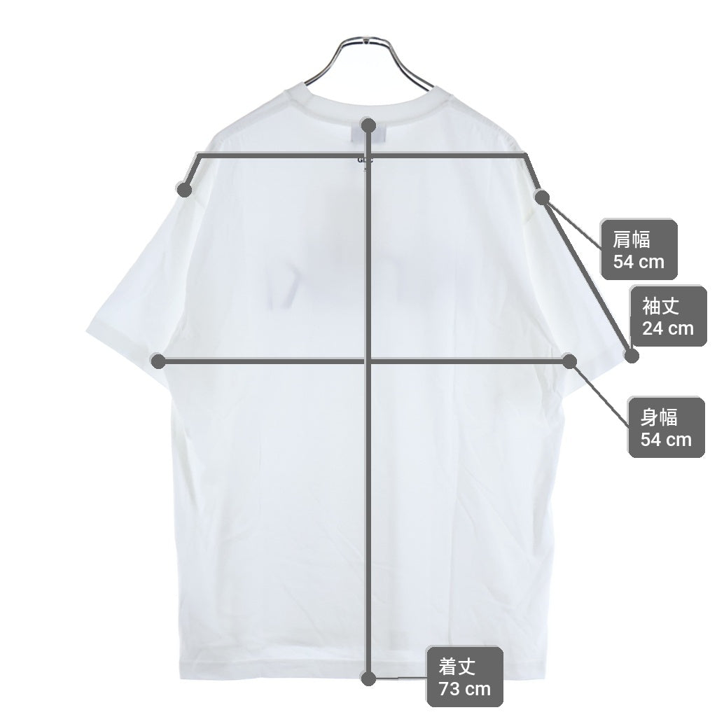GDC(ジーディーシー) 25SS KINSKI T-SHIRT キンスキー フロントプリントTシャツ 半袖クルーネックカットソー ホワイト GD0011