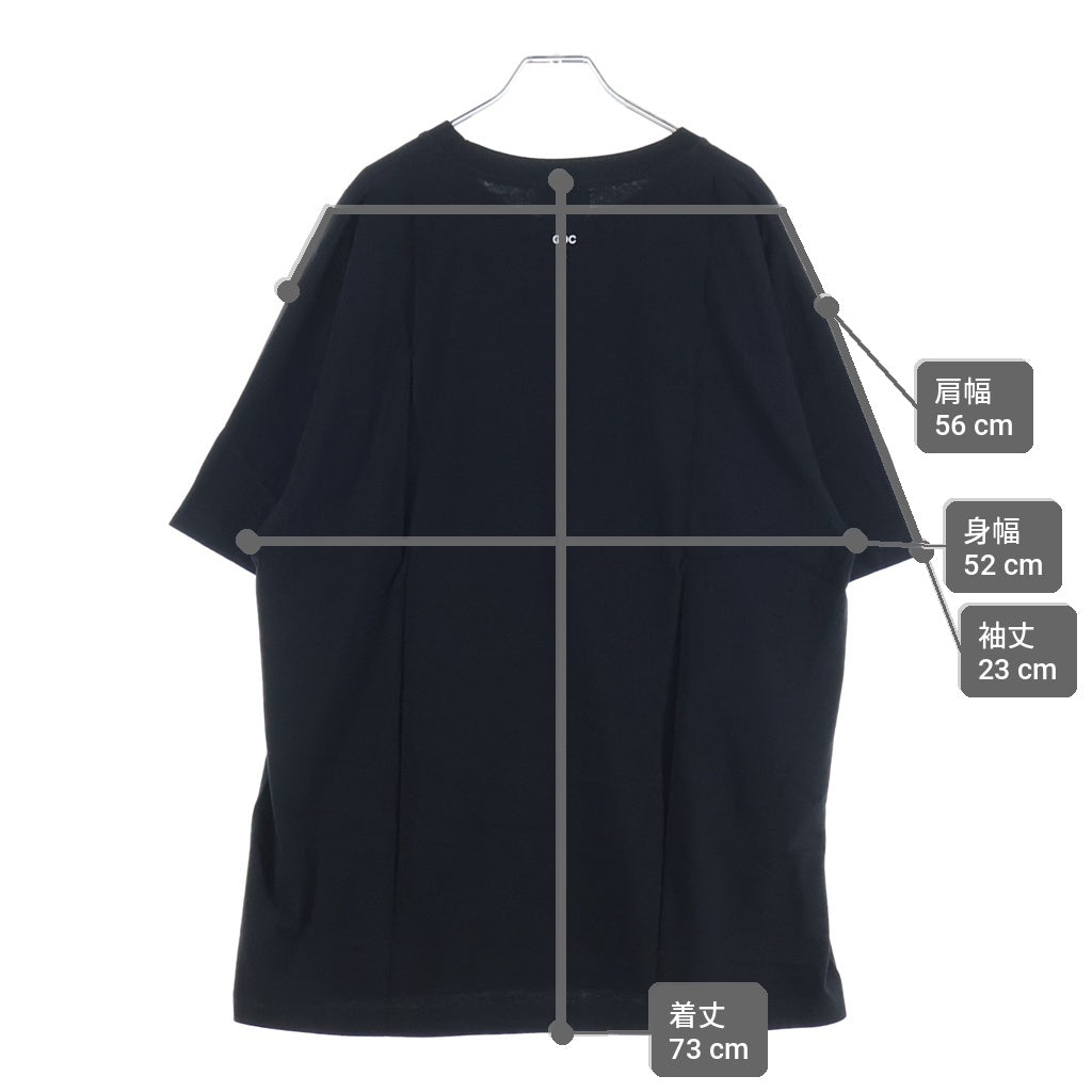 GDC(ジーディーシー) 25SS KINSKI T-SHIRT キンスキー フロントプリントTシャツ 半袖クルーネックカットソー ブラック GD0011