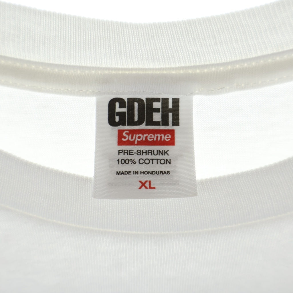 SUPREME(シュプリーム) 25SS ×GOODENOUGH End Racism Tee グッドイナフ エンドレイシズム 両面プリントTシャツ 半袖クルーネックカットソー ホワイト