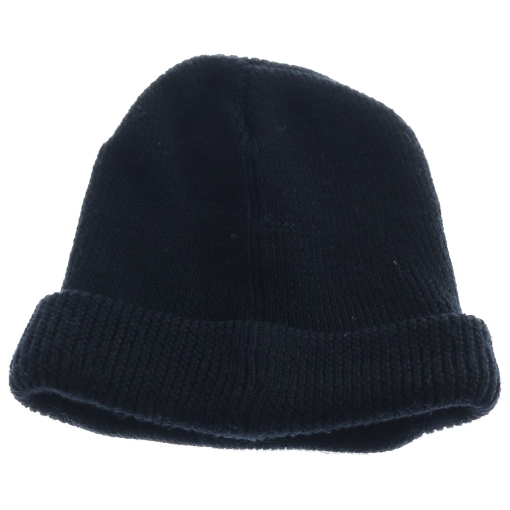 SAINT MICHAEL(セントマイケル) 24AW KNIT CAP エンブロイダリーロゴデザイン ニットキャップ ビーニー 帽子 ブラック SM-YS1-0000-081