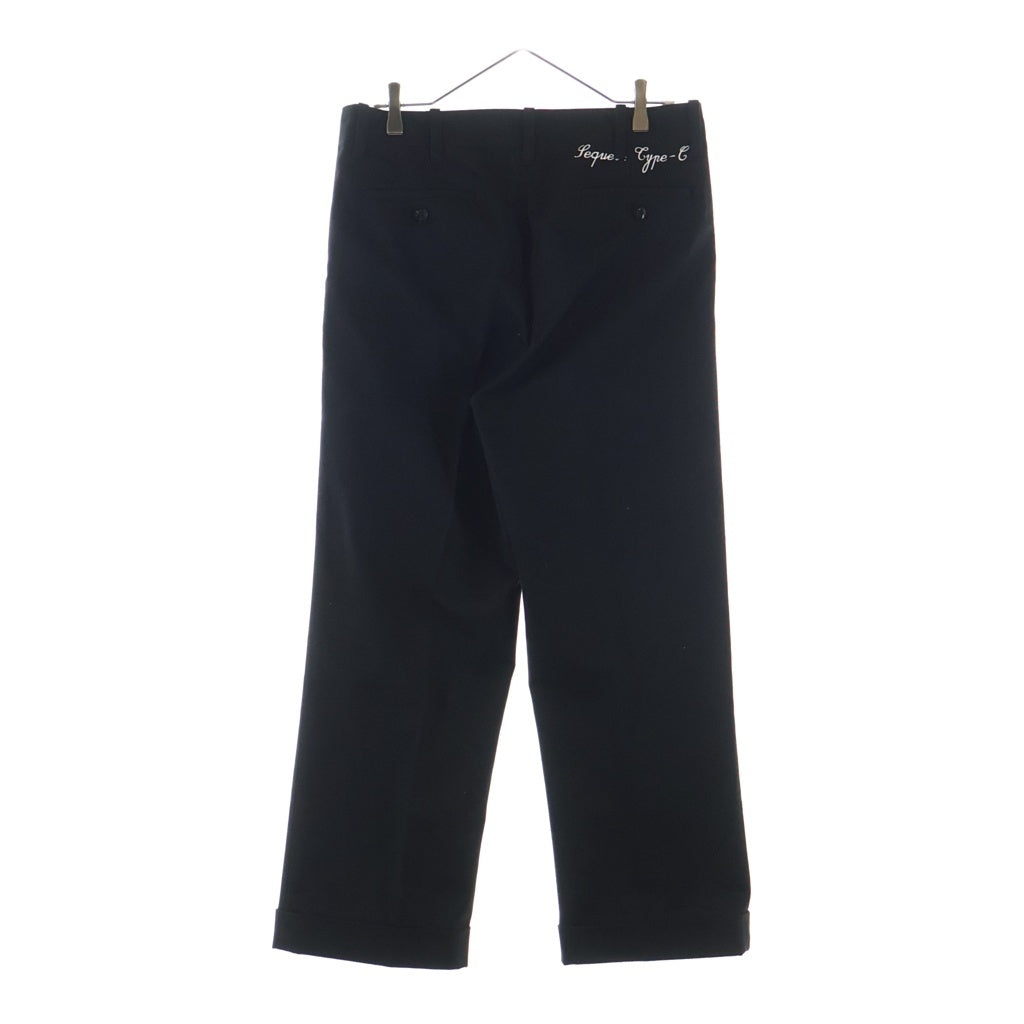 SEQUEL(シークエル) CHINO PANTS TYPE-C ジップフライ チノ ワークパンツ ブラック
