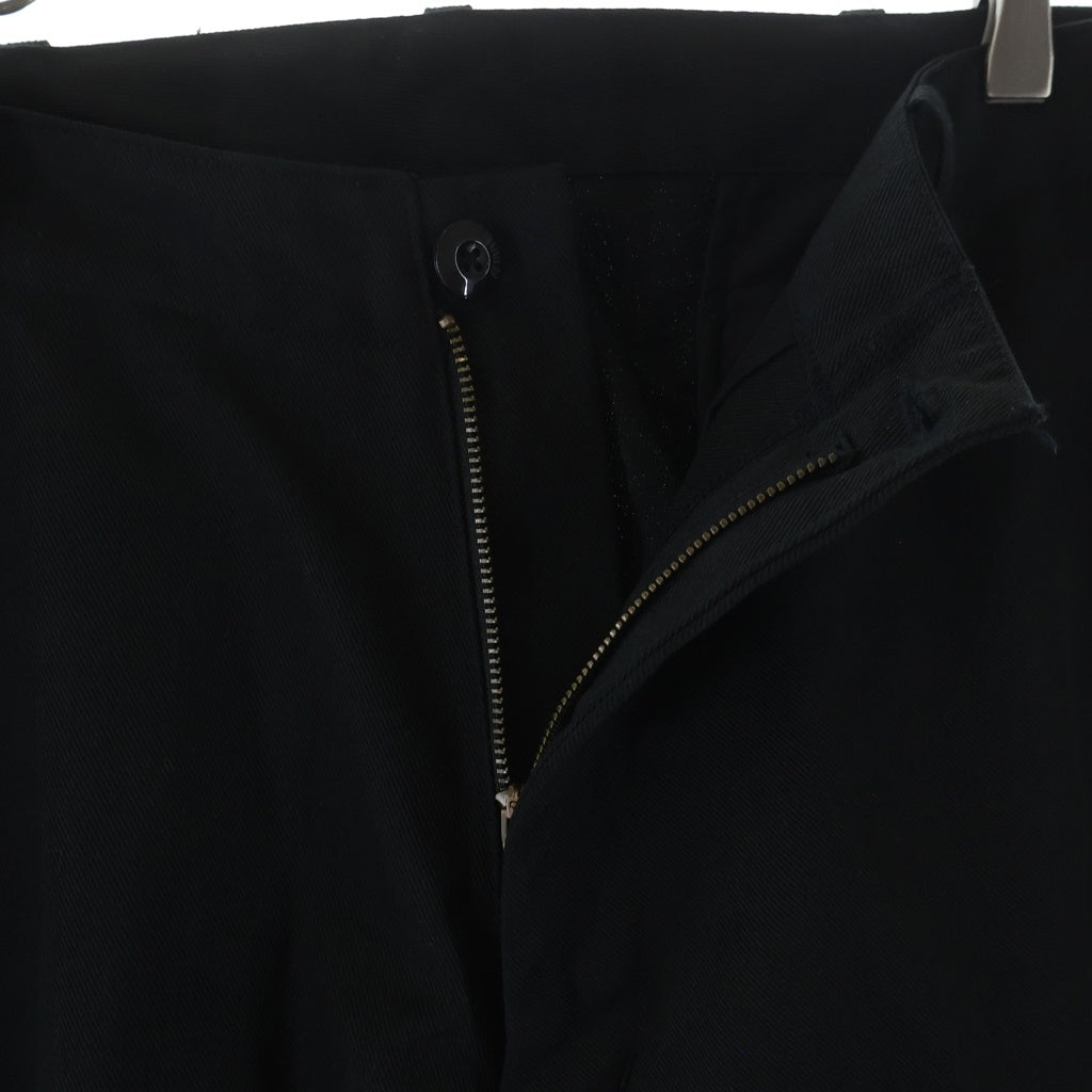 SEQUEL(シークエル) 25AW CHINO PANTS TYPE-F ジップフライ チノ ワークパンツ ブラック SQ-25AW-PT-02