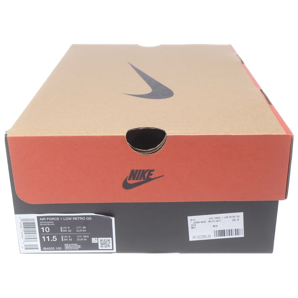 NIKE(ナイキ) AIR FORCE 1 LOW Jason Mask エアフォース 1 ジェイソンマスク ローカットスニーカー ホワイト US10/28cm IB4025-100