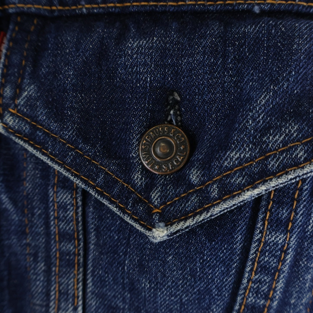 Levi's(リーバイス) 60S VINTAGE 70505 BIG E ボタン裏ツメ刻印 4th ブランケット外し ヴィンテージ デニムトラッカージャケット インディゴ