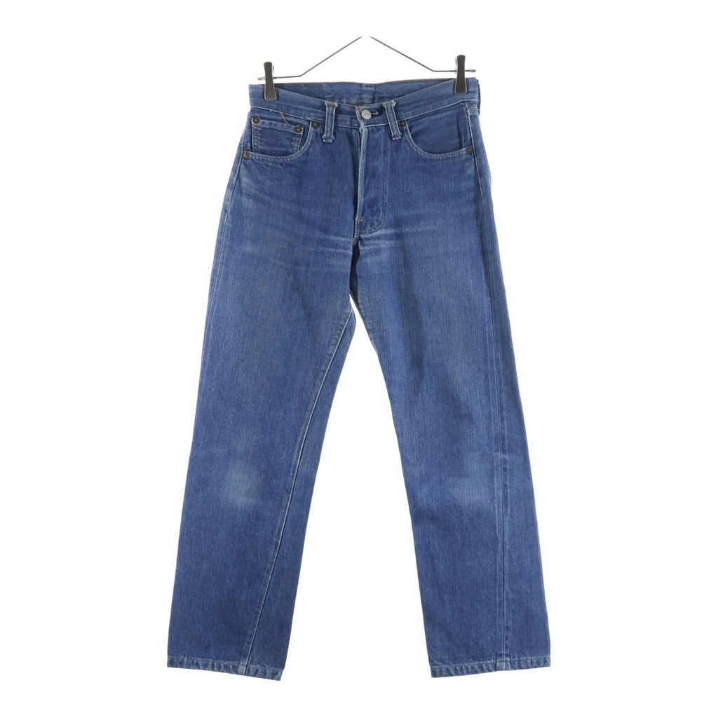 Levi's(リーバイス) 70S VINTAGE 501 66前期 ボタン裏6 スモール e 紙パッチ シングルステッチ ヴィンテージ ボタンフライデニムパンツ インディゴ