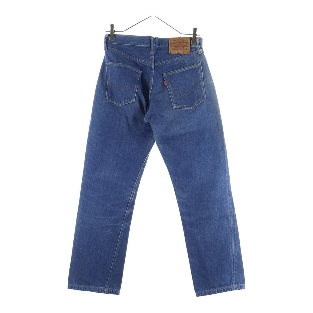 Levi's(リーバイス) 70S VINTAGE 501 66前期 ボタン裏6 スモール e 紙パッチ シングルステッチ ヴィンテージ ボタンフライデニムパンツ インディゴ