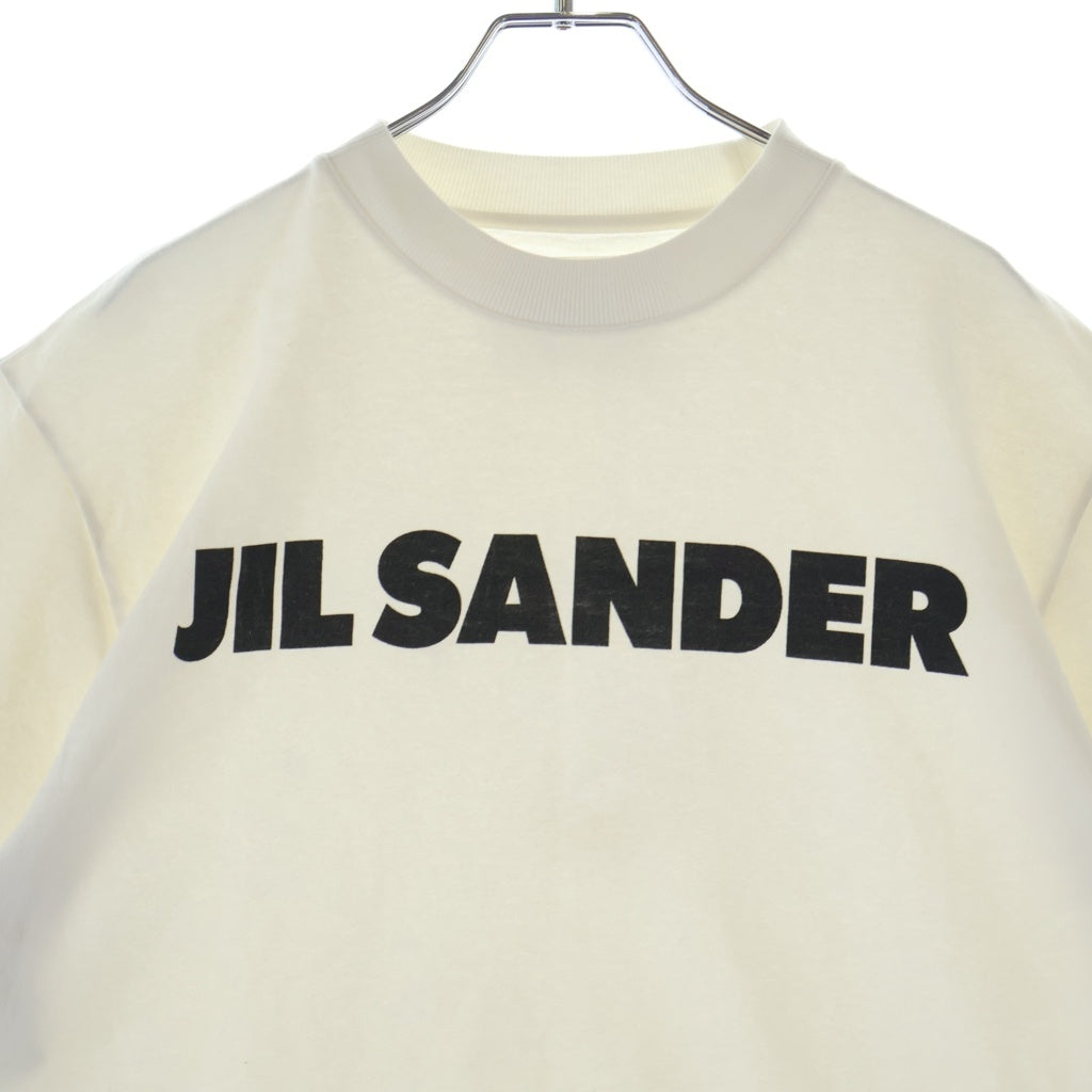 JIL SANDER(ジルサンダー) ロゴプリント クルーネックTシャツ 半袖 カットソー レディース ホワイト JSPS707050 WS248708