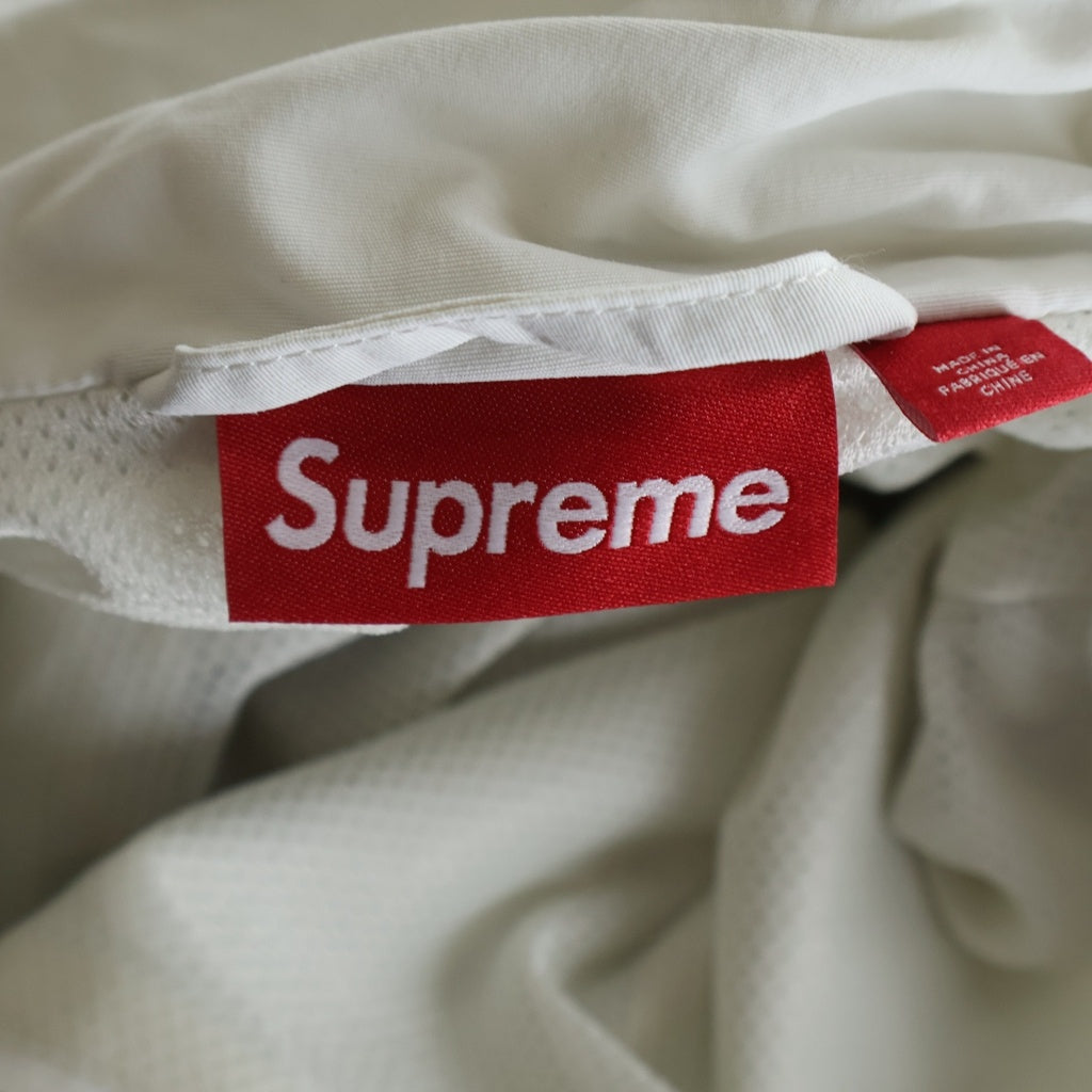 SUPREME(シュプリーム) 25SS Old English Track Jacket オールド イングリッシュ ロゴ エンブロイダリー ナイロン ジップアップ トラック ジャケット ホワイト