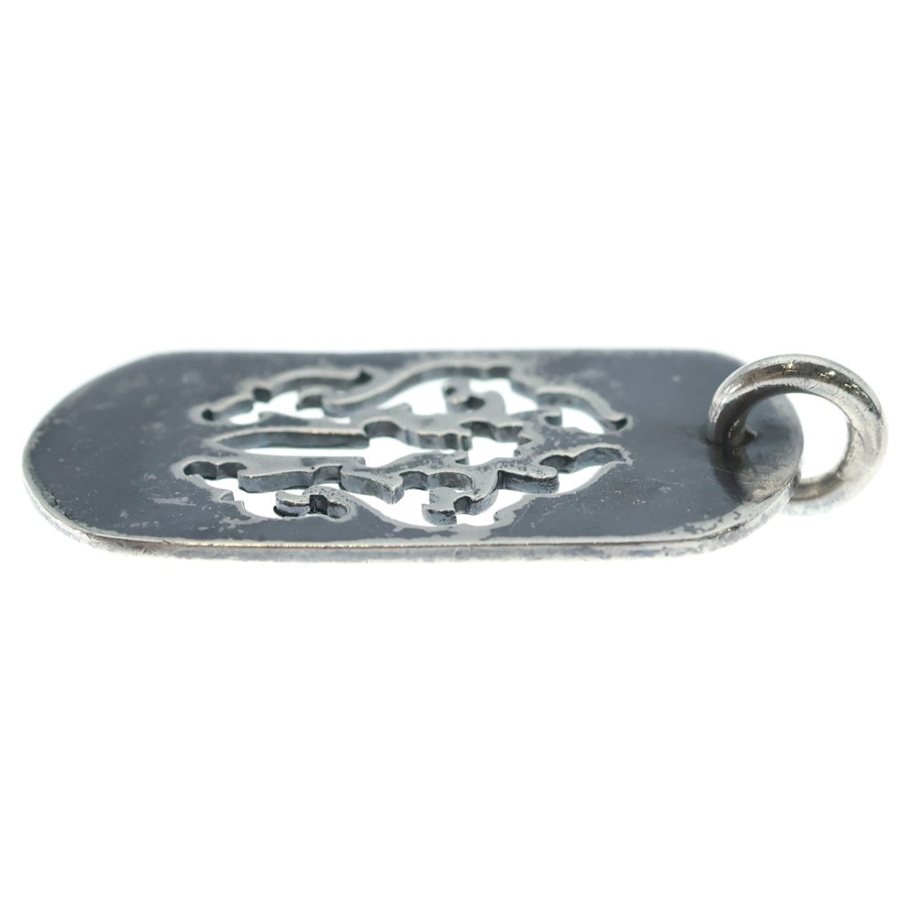 CHROME HEARTS(クロムハーツ) OLD D TAG LRG DAGGER ヴァインダガーカットアウトドッグタグ ラージ ペンダントトップ シルバー BCA240