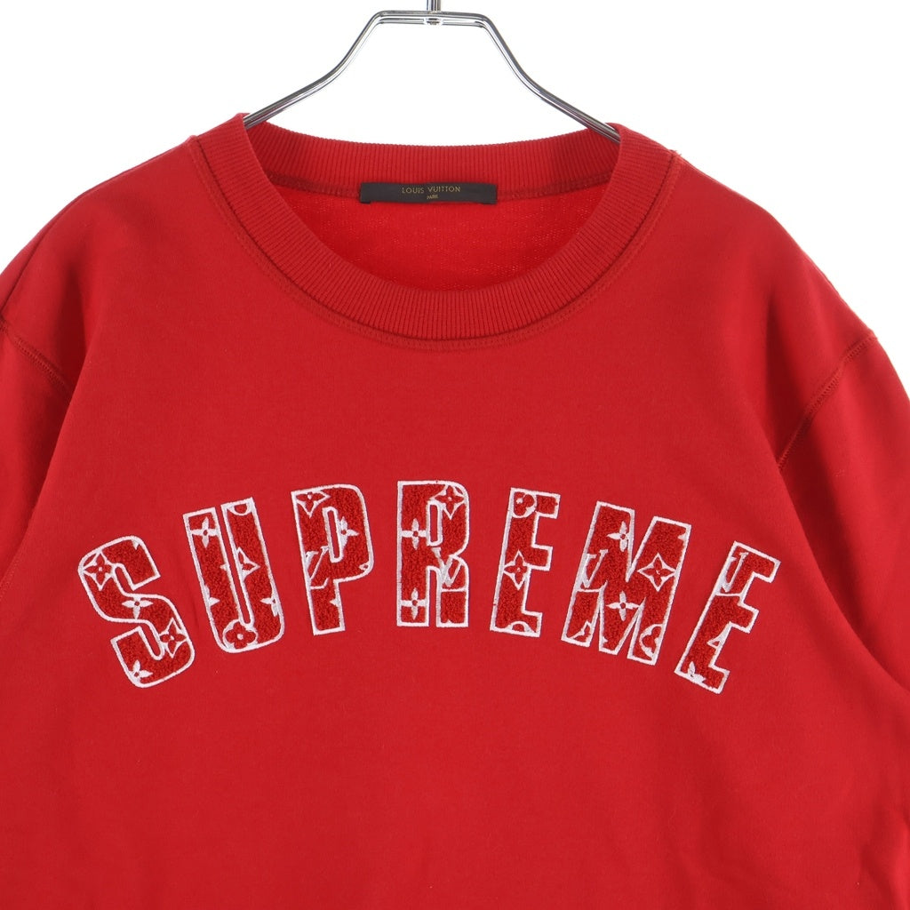 LOUIS VUITTON(ルイヴィトン) 17AW ×SUPREME Arc Logo Crewneck LV シュプリーム アーチロゴ クルーネックスウェット レッド RM172 JIU HDY93W