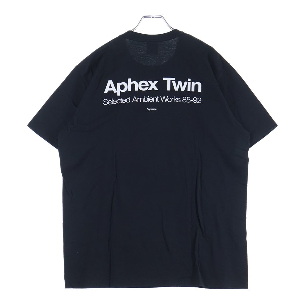SUPREME(シュプリーム) 25SS ×APHEX TWIN Ambient Works Tee アフェックス ツイン アンビエント ワークス クルーネック半袖Tシャツ カットソー ブラック