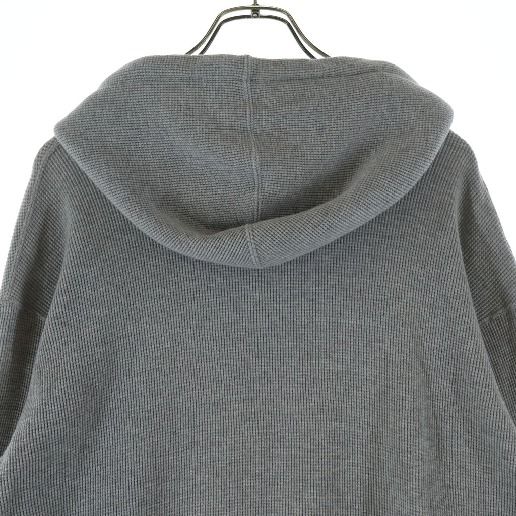 SUPREME(シュプリーム) 25SS Hooded Zip Up Thermal サーマル ジップアップパーカー フーディー グレー