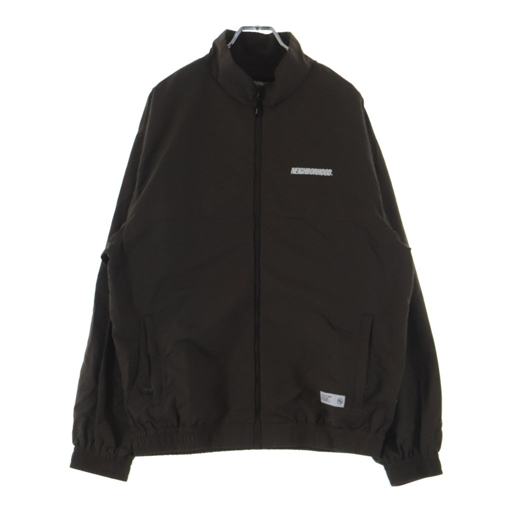 NEIGHBORHOOD(ネイバーフッド) 25AW TRACK JACKET ロゴプリント ナイロン トラックジャケット ブラウン 252TSNH-JKM06