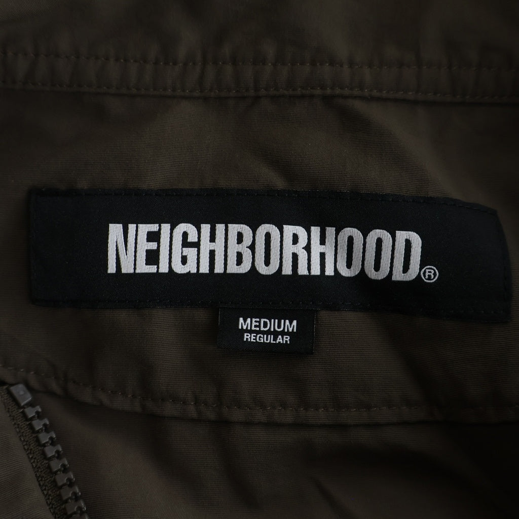 NEIGHBORHOOD(ネイバーフッド) 25AW TRACK JACKET ロゴプリント ナイロン トラックジャケット ブラウン 252TSNH-JKM06