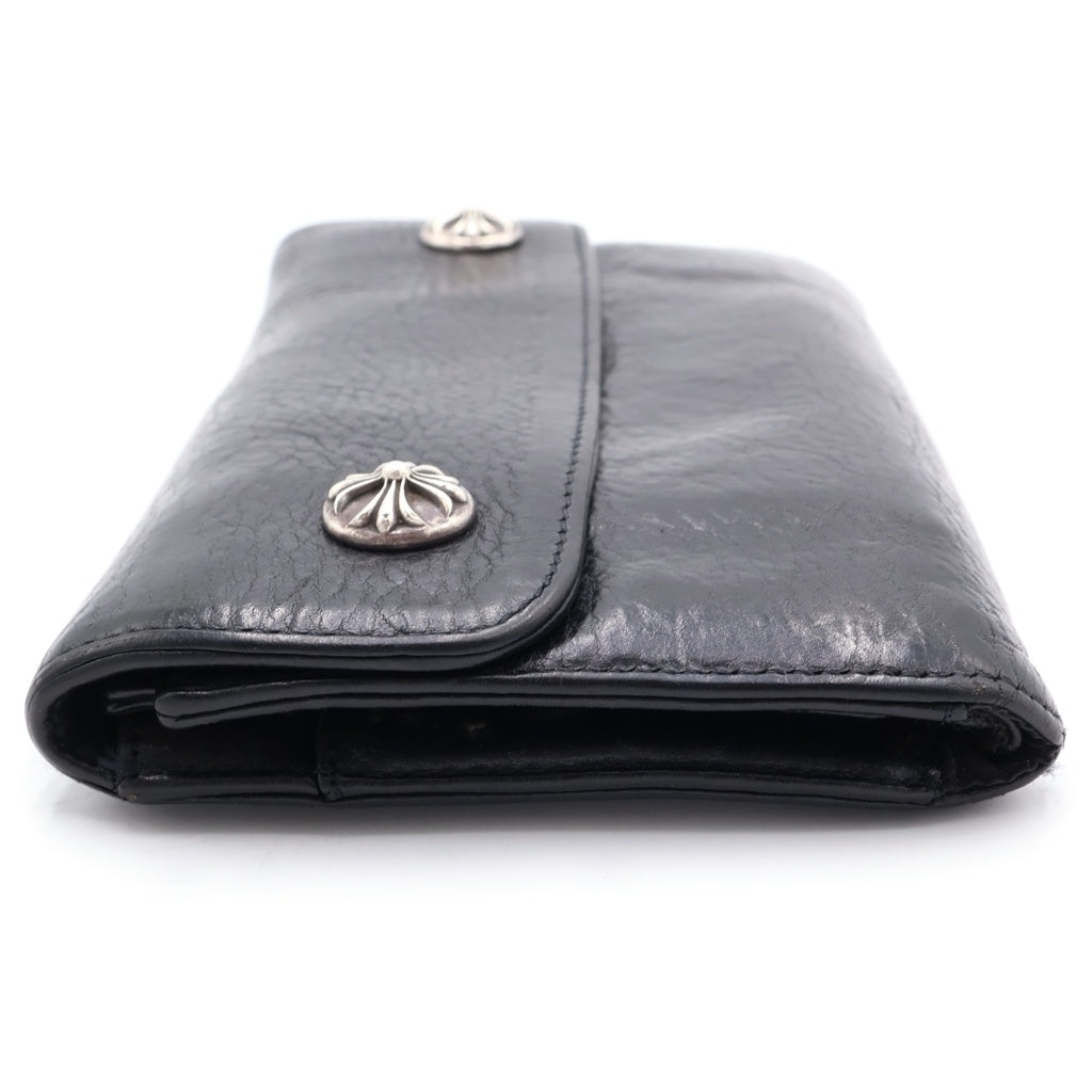 CHROME HEARTS(クロムハーツ) WAVE ウェーブ レザーウォレット 財布 ブラック