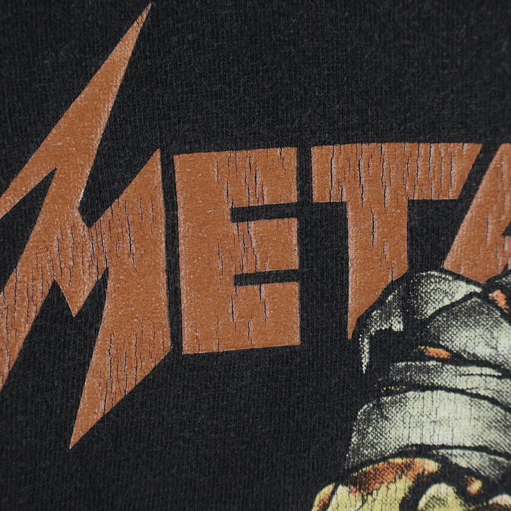 VINTAGE(ヴィンテージ) 90s VINTAGE METALLICA DON'T TREAD ON ME METALLICA TAG ヴィンテージ ドント トレッド オンミー メタリカ クルーネック半袖Tシャツ カットソー ブラック