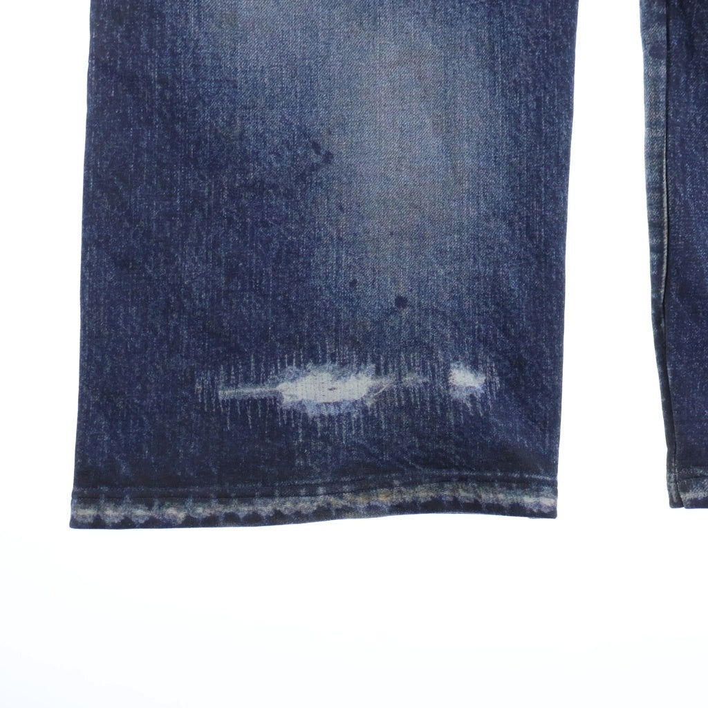 SAPEur(サプール) 5550XX SWEAT PANTS トロンプルイユスウェットパンツ ブルー A0025-001