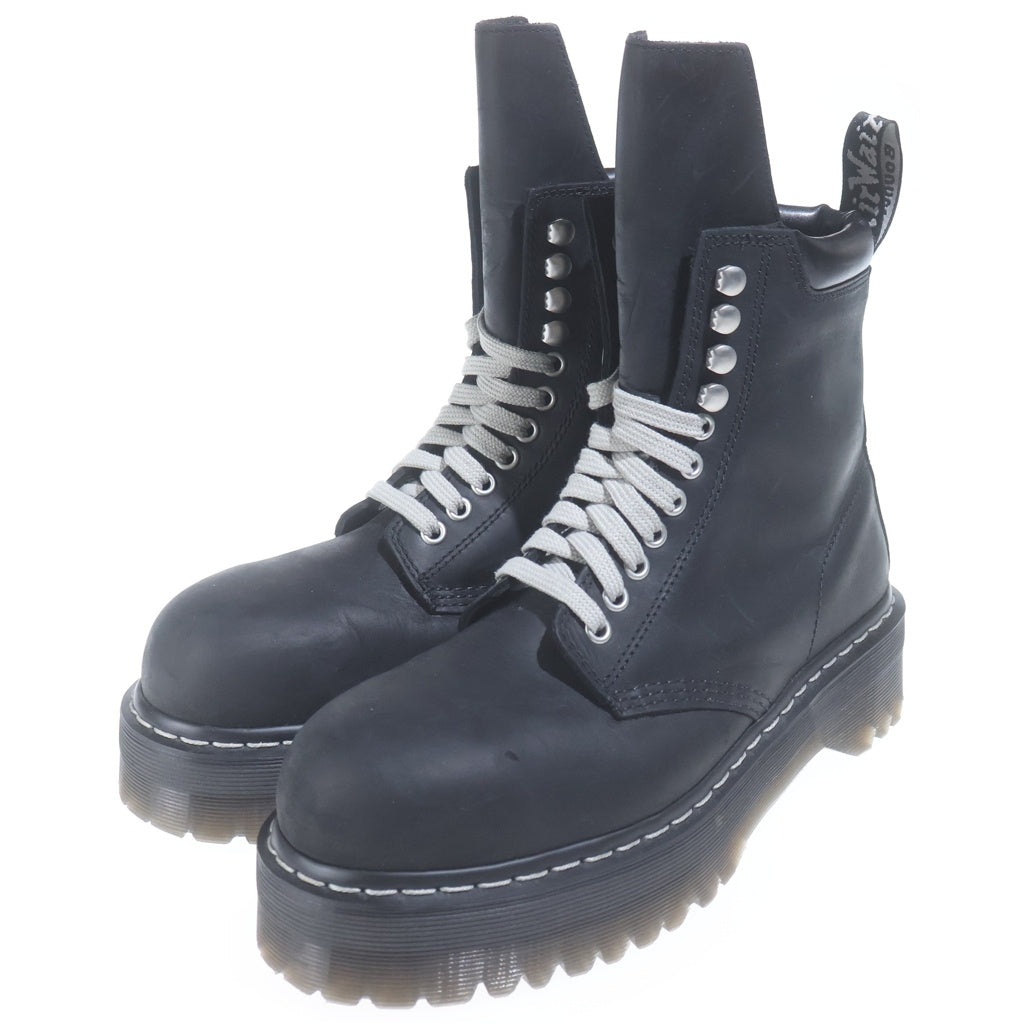 DRKSHDW(ダークシャドウ) ×Dr.Martens 25AW 1460 QUAD SOLE STEEL TOE BOOT ドクターマーチン クアッドソール スチールトゥ レースアップブーツ ブラック DM02E6813-9001-09