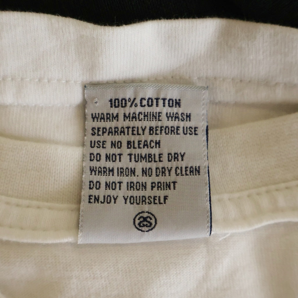 STUSSY(ステューシー) 90-00S RICHARD MULDER リチャードモルダー グラフィックプリント クルーネック半袖Tシャツ カットソー ホワイト