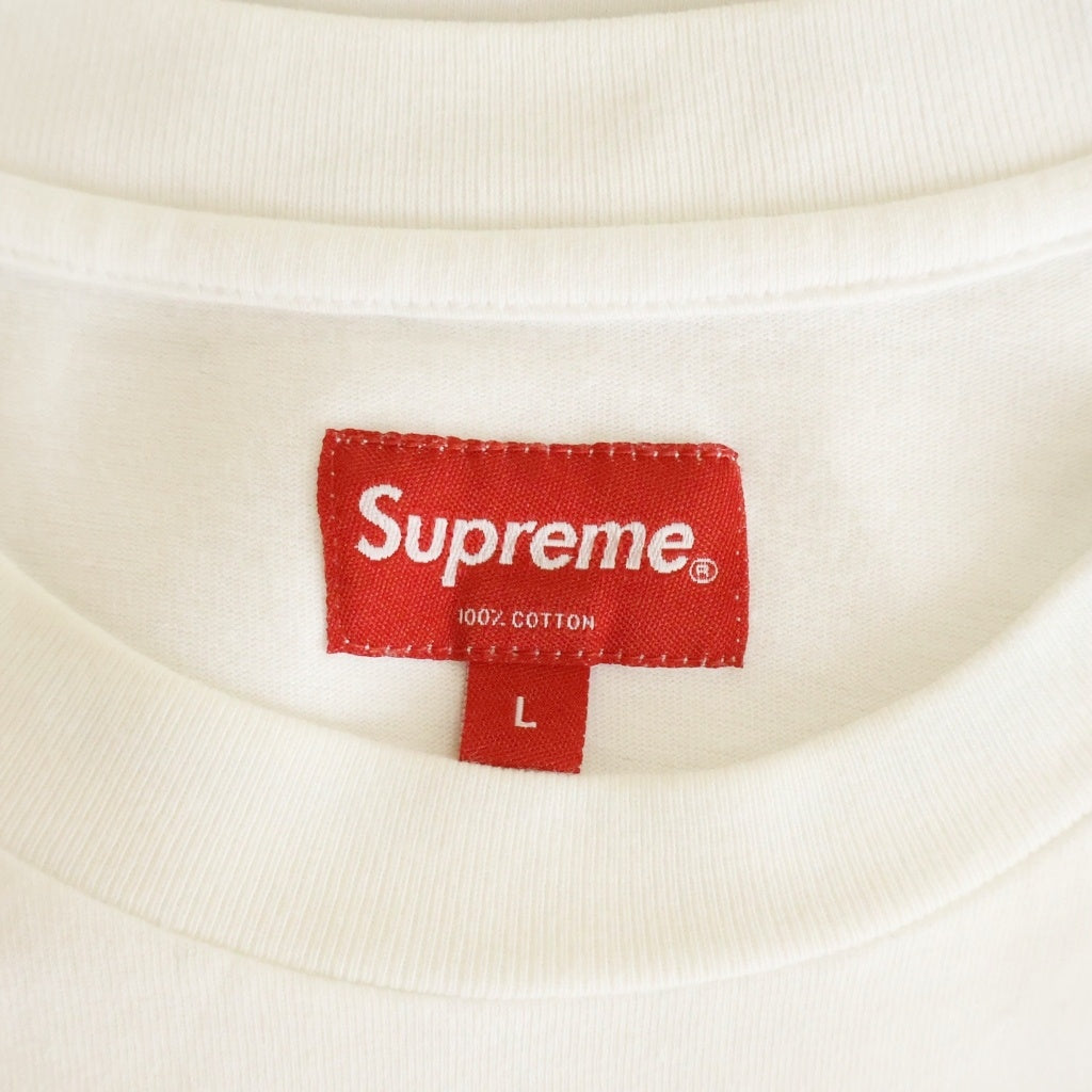 SUPREME(シュプリーム) 21AW GLITTER S/S TOP グリッター クルーネック半袖Tシャツ カットソー ホワイト