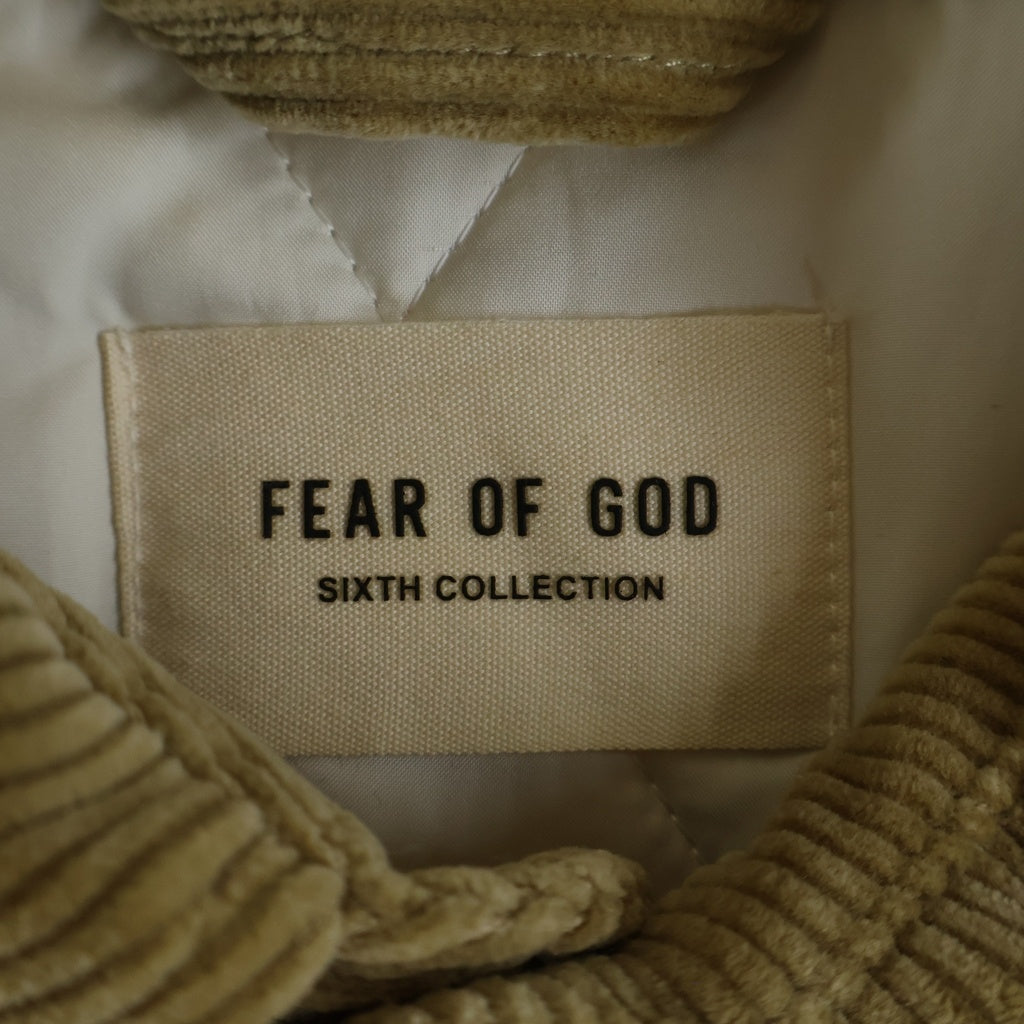 FEAR OF GOD(フィアオブゴッド) SIXTH COLLECTION COLLECTION CORDUROY VEST シックスコレクション スナップボタン コーデュロイベスト ブラウン 6H19-6036