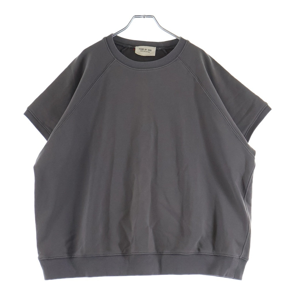 FEAR OF GOD(フィアオブゴッド) SIXTH COLLECTION バックロゴパッチ 半袖スウェット クルーネックトレーナー ブラウン