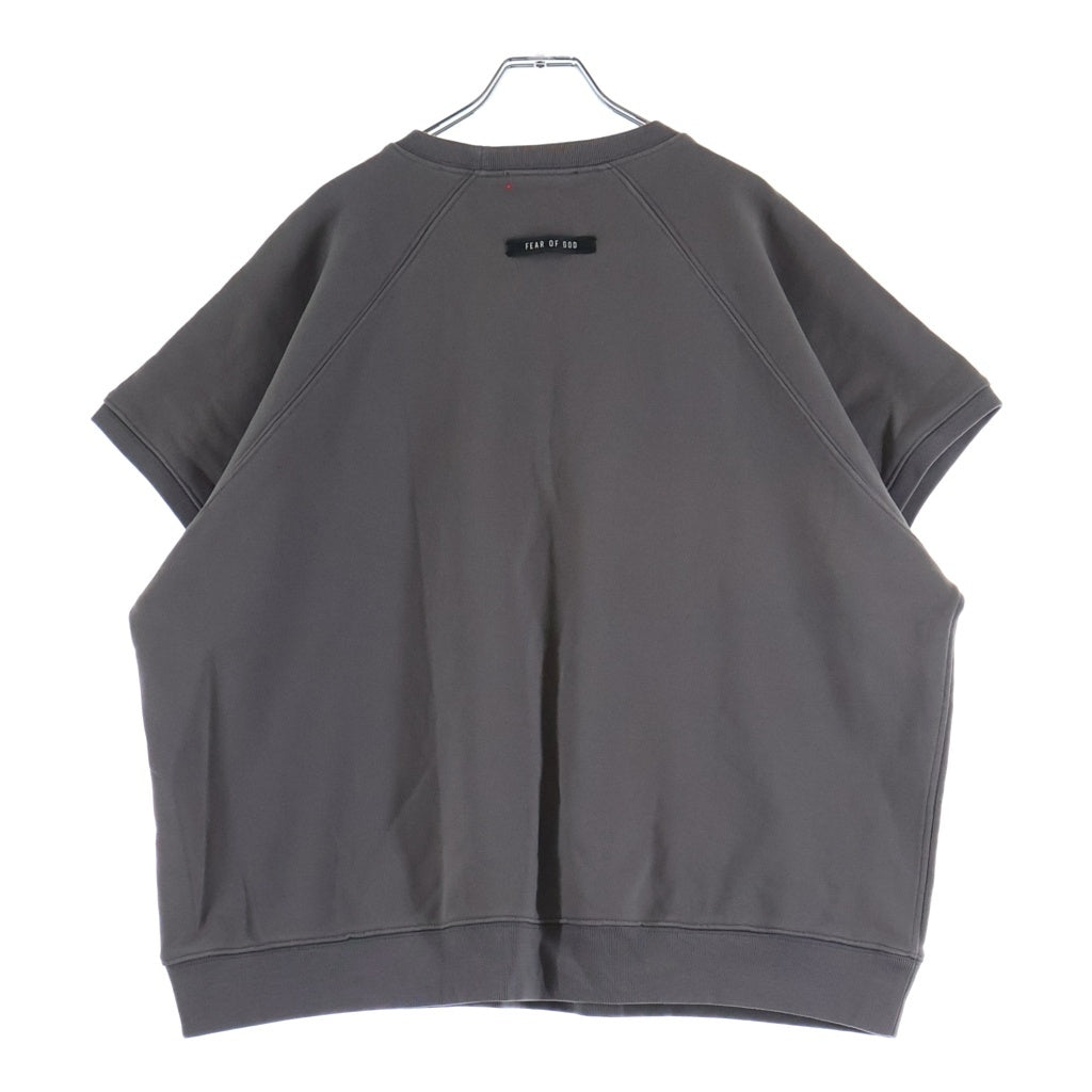 FEAR OF GOD(フィアオブゴッド) SIXTH COLLECTION バックロゴパッチ 半袖スウェット クルーネックトレーナー ブラウン
