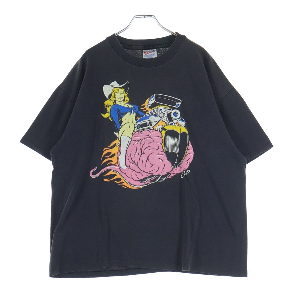 VINTAGE(ヴィンテージ) 90S VINTAGE BUTTHOLE SURFERS COOPS 1993 HANES ヴィンテージ バットホール サーファーズ 両面プリントTシャツ 半袖クルーネックカットソー グレー