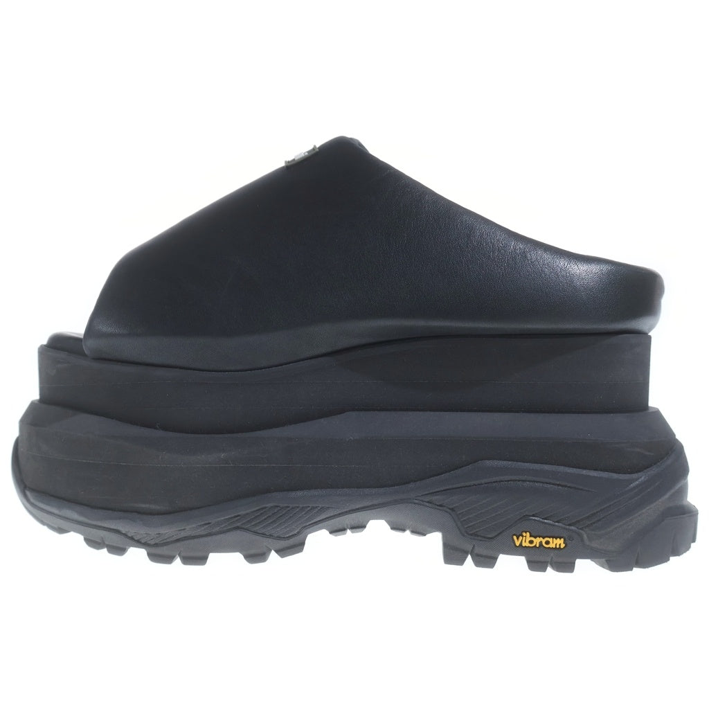 Sacai(サカイ) PADDED WEDGE MulesPLATFORM プラットフォームサンダル パデッドウェッジミュール ブラック 24-07175 レディース