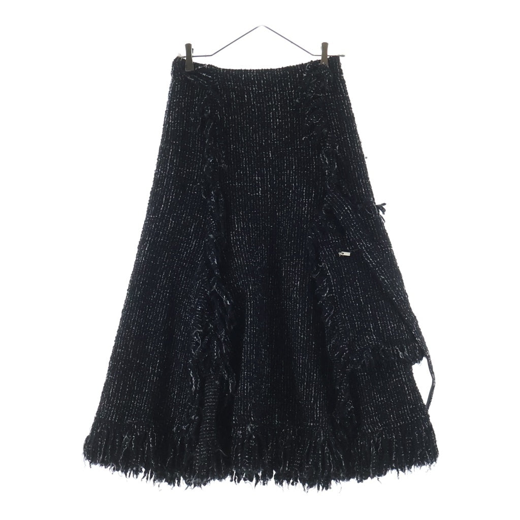 Sacai(サカイ) 23AW TWEED SKIRT ツウィード ロングスカート ブラック 23-07004 レディース