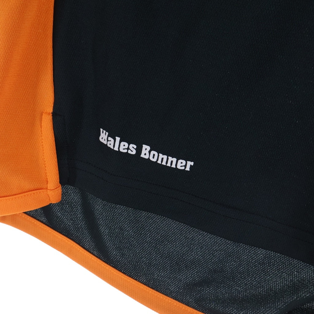 Wales Bonner(ウェールズ ボナー) 25SS Home Jersey Shorts ホームジャージーショーツ ハーフパンツ ブラック/オレンジ US25JE21-PL04-999