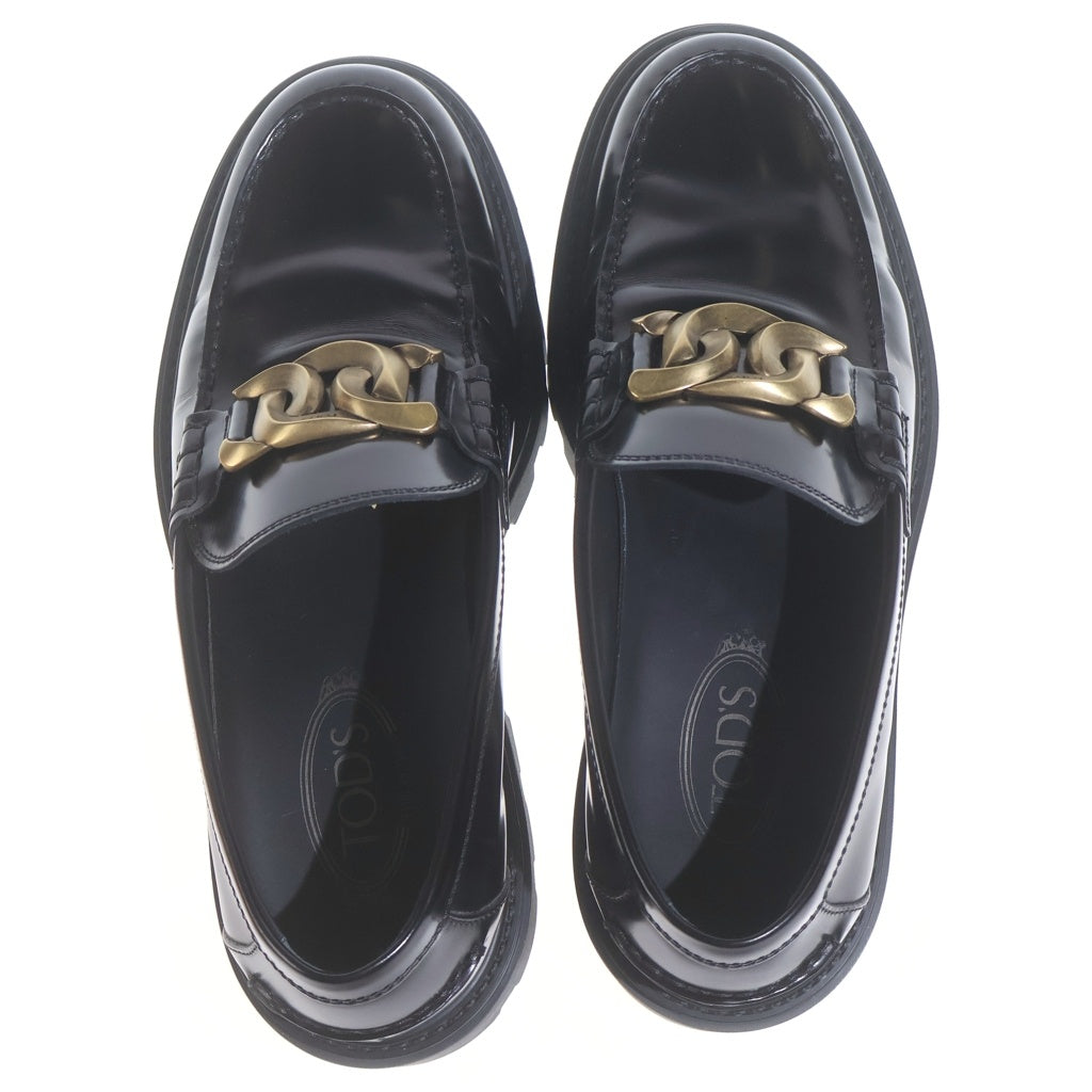 TOD'S(トッズ) KATE ケイト チェーン金具 シャークソール ローファー ブラック XXM08J0FG41AKTB999