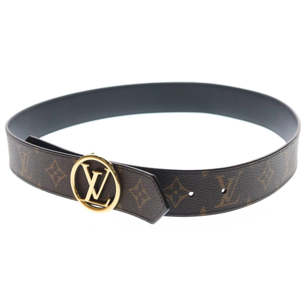 LOUIS VUITTON(ルイヴィトン) サンチュール LVバックル モノグラムリバーシブルベルト ゴールド金具 ブラウン M5064 AC1252 レディース