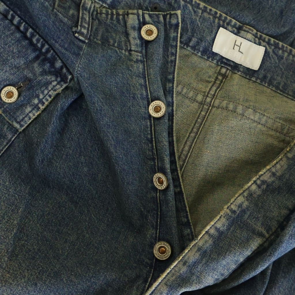 NO BRAND(ノーブランド) HERILL/ヘリル Nepdenim M44 Trousers ワイドデニムパンツ カーゴパンツ インディゴ