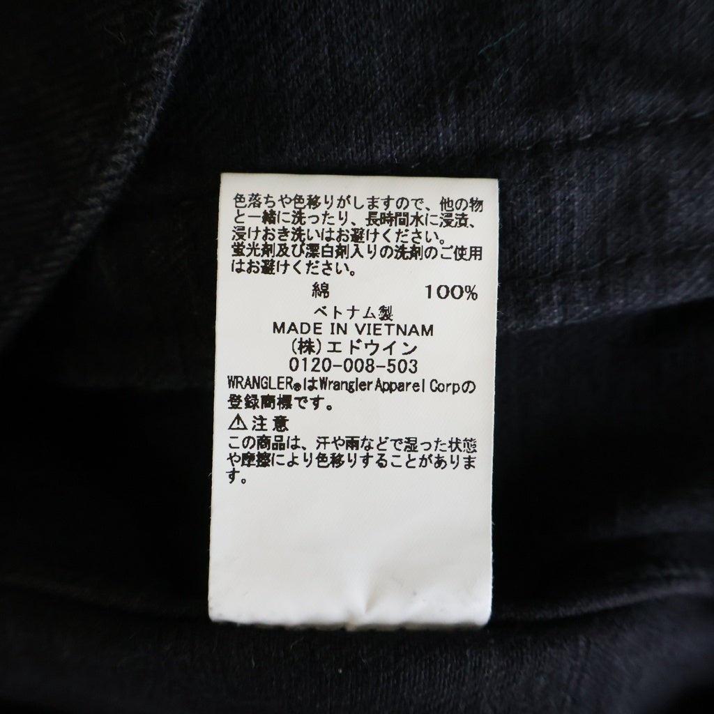 WACKO MARIA(ワコマリア) 25SS ×WRANGLER WASHED DENIM TRUCKER JACKET ラングラー デニムトラッカージャケット ブラック